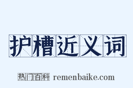 护槽近义词是什么意思的图片